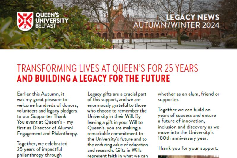 Legacy News newsletter Autumn Winter 2024 thumbnail